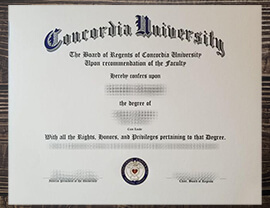 Purchase Concordia University fake diploma online.