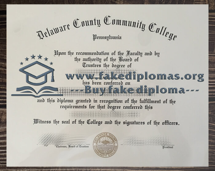 Buy Delaware County Community College fake diploma.