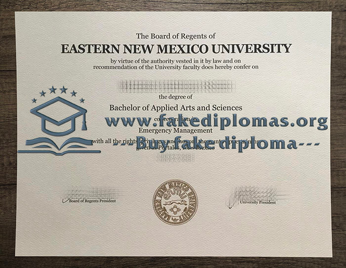 Buy Eastern New Mexico University fake diploma, Fake ENMU degree.