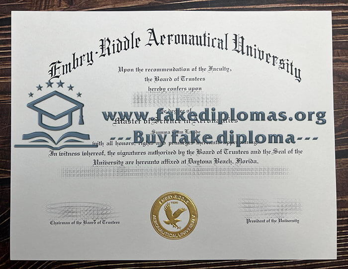 Buy Embry Riddle Aeronautical University fake diploma, Fake ERAU degree.