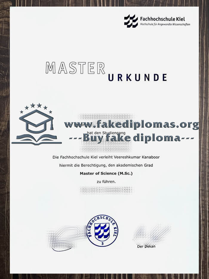 Buy Fachhochschule Kiel fake diploma, Fake Fachhochschule Kiel certificate.