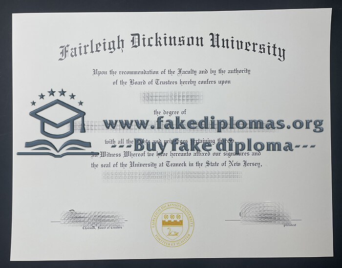 Buy Fairleigh Dickinson University fake diploma.