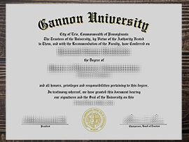 Where to buy Gannon University fake certificate online?