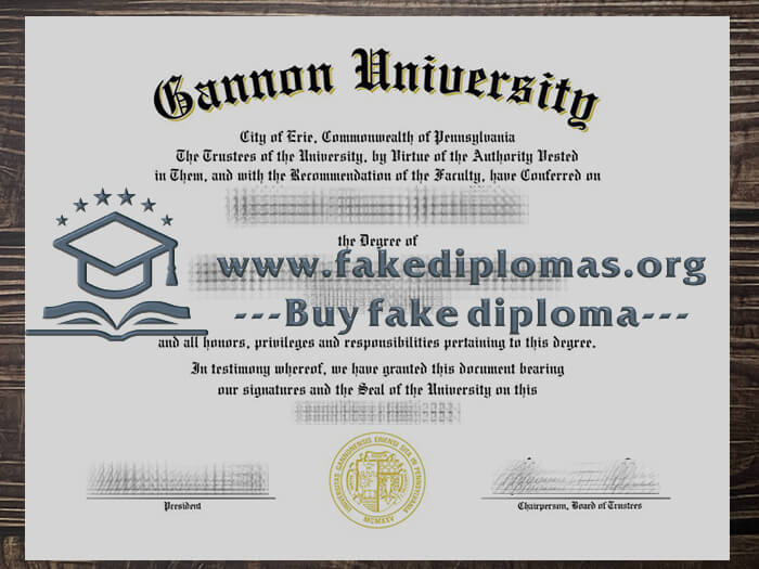 Buy Gannon University fake diploma.