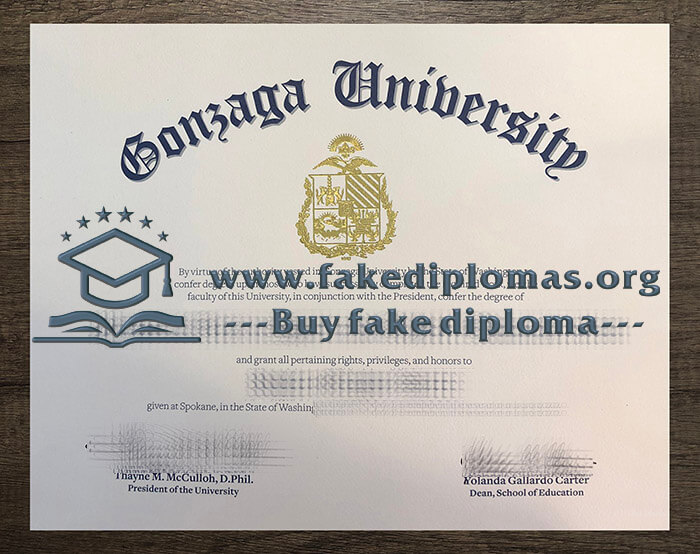 Buy Gonzaga University fake diploma, Fake GU degree.