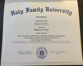 Obtain Holy Family University fake diploma online.