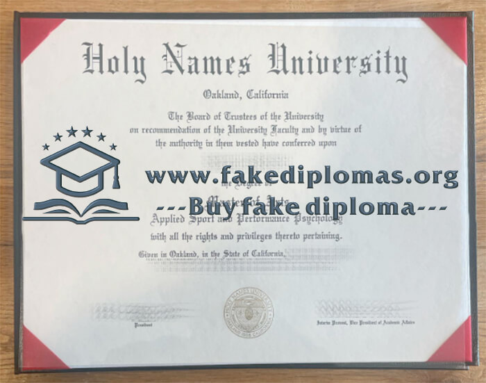 Buy Holy Names University fake diploma, Fake Holy Names University degree.