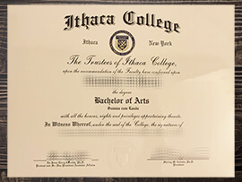 Fast to Get the Ithaca College fake certificate.