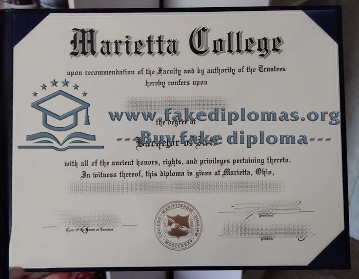 Buy Marietta College fake diploma, Fake MC degree online.