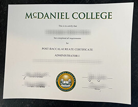 How much Cost to buy fake McDaniel College Degree?