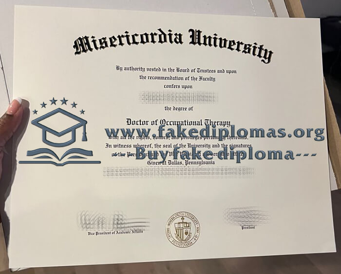 Buy Misericordia University fake diploma online.