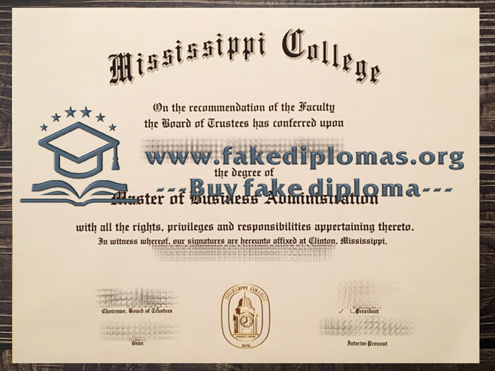 Buy Mississippi College fake diploma, Fake MC degree online.