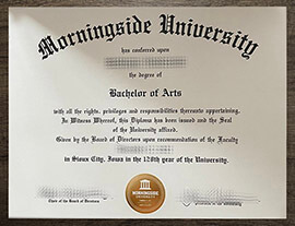 Purchase a Morningside University fake diploma online.