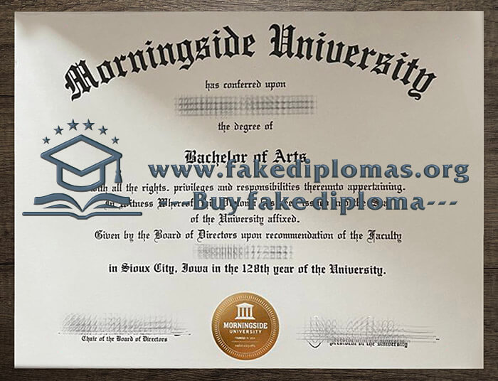 Buy Morningside University fake diploma, Fake a Morningside University degree.