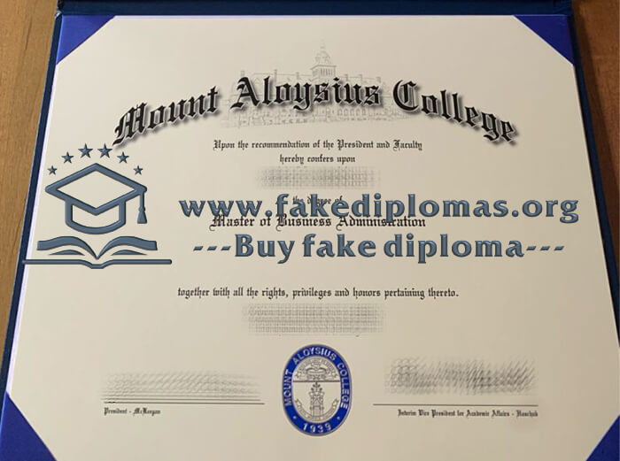 Buy Mount Aloysius College fake diploma, Fake Mount Aloysius College certificate.