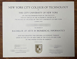 Where to order New York City College of Technology fake diploma?