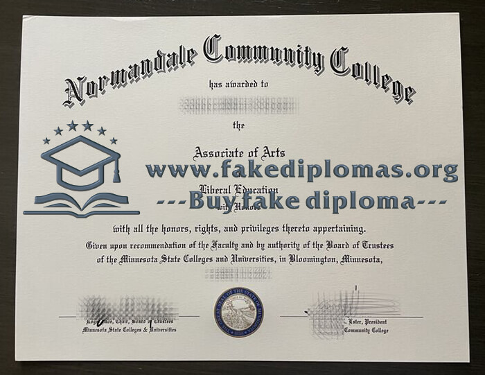 Buy Normandale Community College fake diploma.