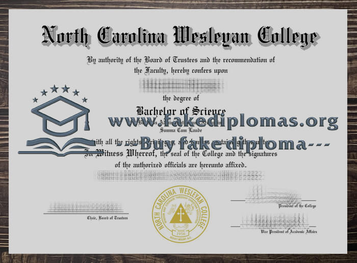 Buy North Carolina Wesleyan University fake diploma, Fake NCWU degree.