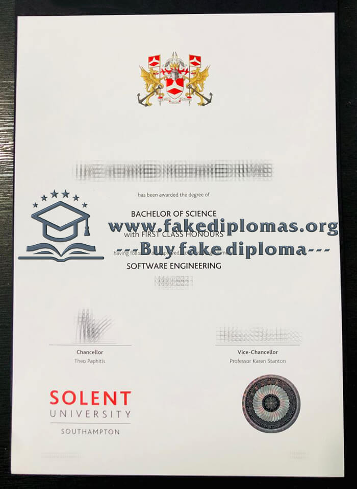 Buy Solent University fake diploma, Fake Solent University degree.