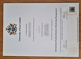 Purchase University of East London fake diploma online.