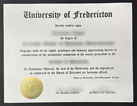 I want to buy University of Fredericton fake certificate.