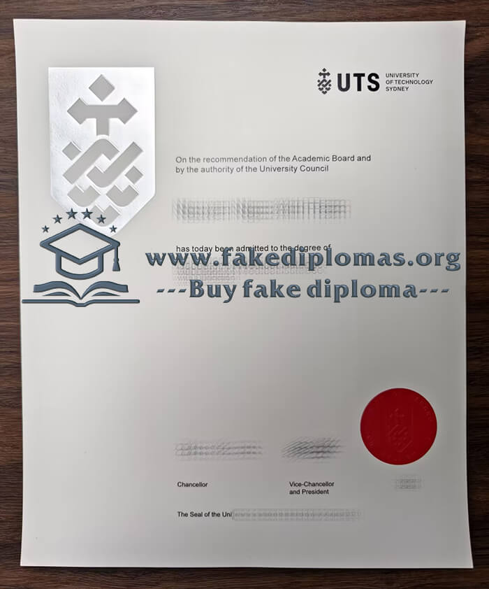 Buy University of Technology Sydney fake diploma, Fake UTS degree.