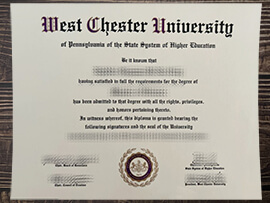 How to make the West Chester University certificate?