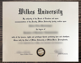 Obtain Wilkes University fake diploma online.