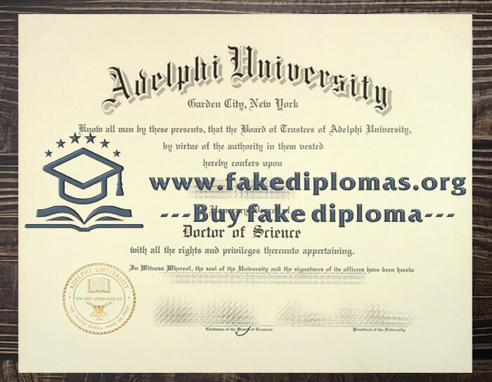 Buy Adelphi University fake diploma, Fake Adelphi University degree.