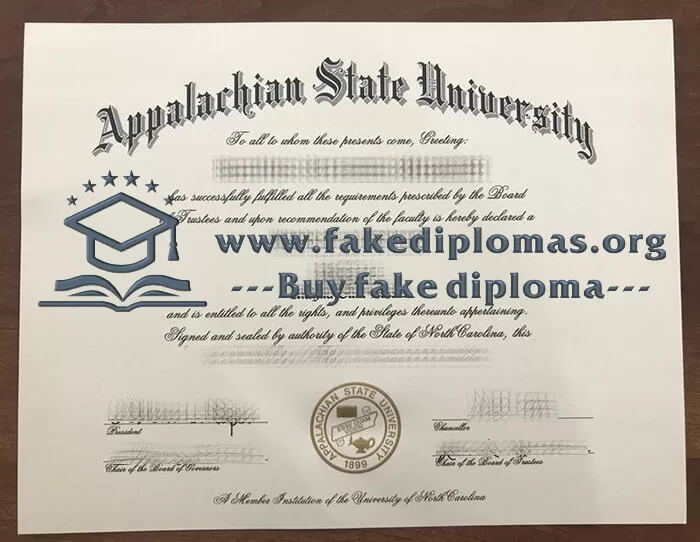 Buy Appalachian State University fake diploma, Fake Appalachian State University degree.