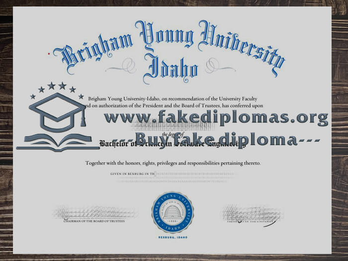 Buy Brigham Young University–Idaho fake diploma, Fake BYUI degree.