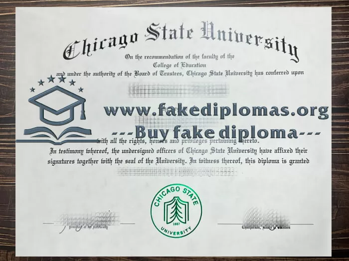 Buy Chicago State University fake diploma, Fake CSU degree.