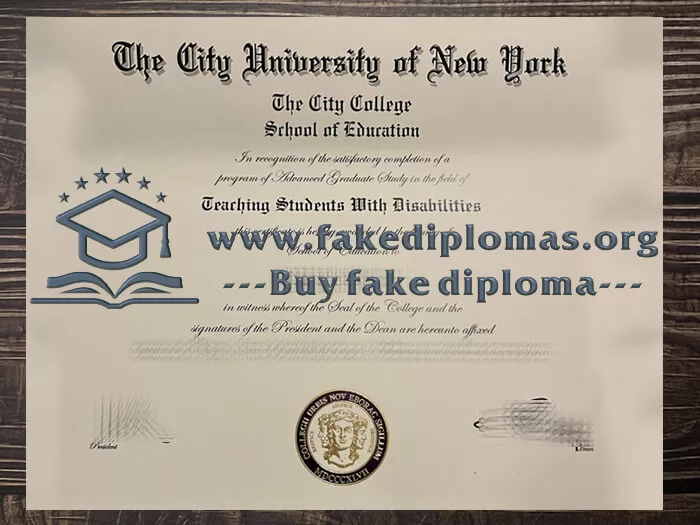 Buy City University of New York fake diploma.