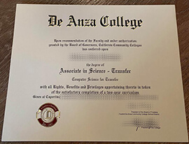 How long to buy De Anza College fake degree?