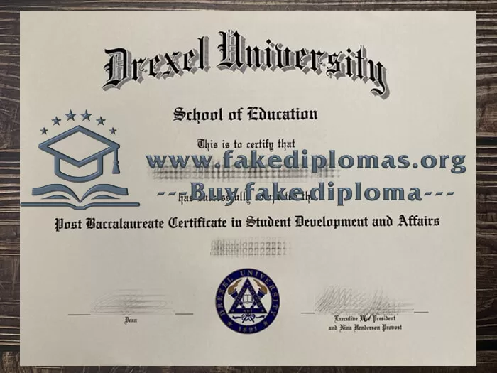 Buy Drexel University fake diploma, Fake Drexel University degree.