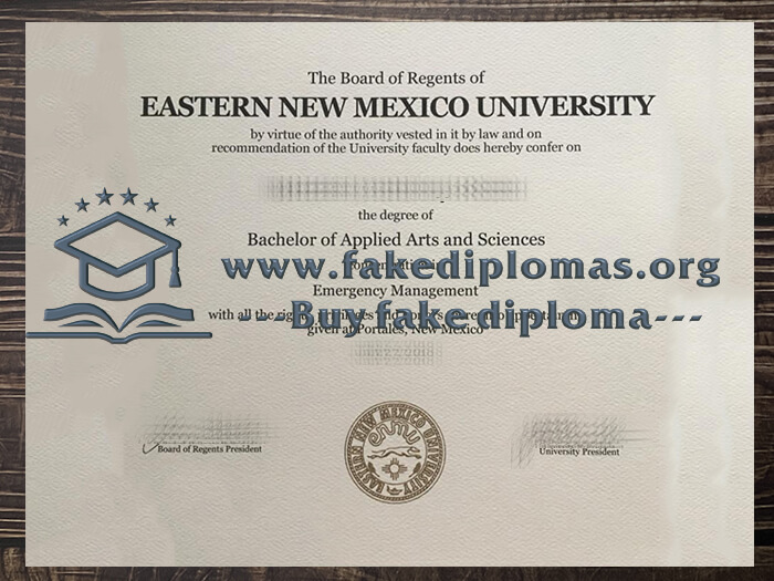 Buy Eastern New Mexico University fake diploma.