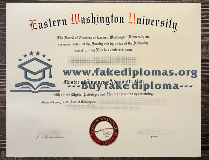 Buy Eastern Washington University fake diploma.