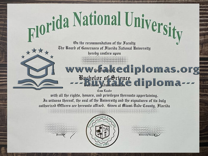 Buy Florida National University fake diploma, Make Florida National University degree.