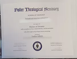 I want to buy Fuller Theological Seminary fake certificate.