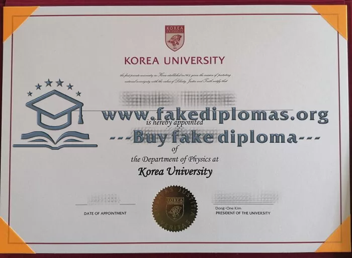 Buy Korea University fake diploma, Fake KU degree.