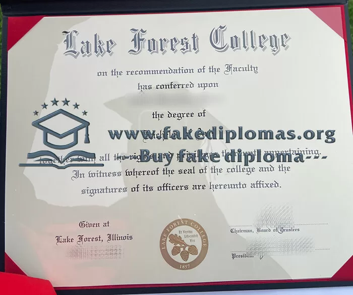 Buy Lake Forest College fake diploma, Fake Lake Forest College degree.