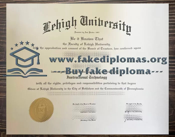 Buy Lehigh University fake diploma, Fake LU certificate.