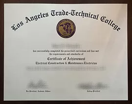 Obtain Los Angeles Trade Technical College fake diploma.