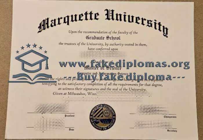 Buy Marquette University fake diploma, Fake a Marquette University degree.