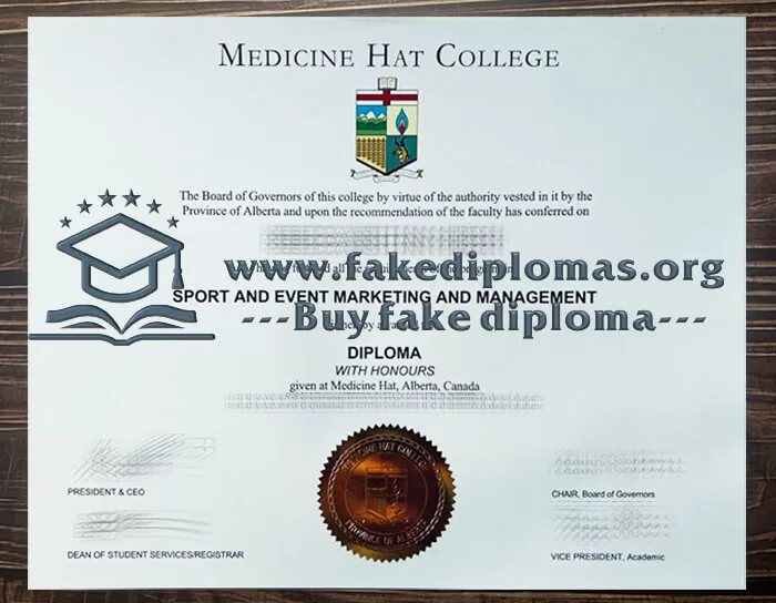 Buy Medicine Hat College fake diploma online.