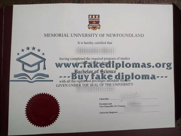 Buy Memorial University of Newfoundland fake diploma.