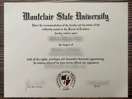 Purchase Montclair State University fake diploma online.