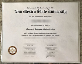 Purchase New Mexico State University fake diploma online.