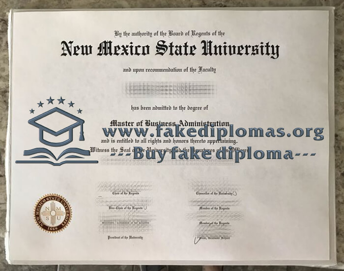 Buy New Mexico State University fake diploma, Fake NMSU degree.