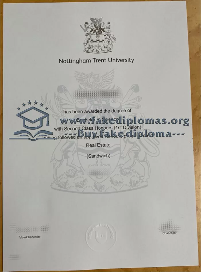 Buy Nottingham Trent University fake diploma, Fake NTU degree.